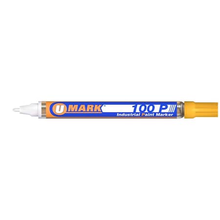 U-Mark U-Mark UMARK10206FL 100P Fine Line Paint Marker; Yellow UMARK10206FL